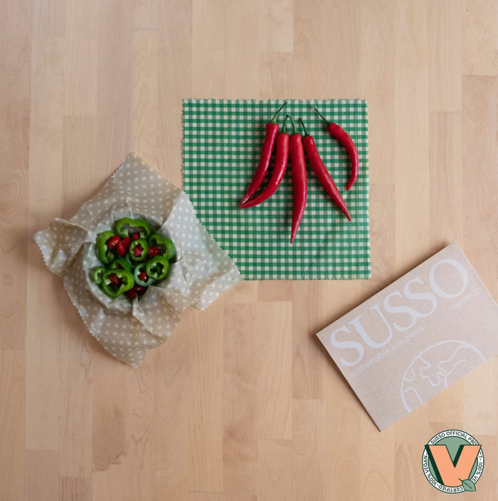 2 Wraps in cera Vegana - Medium